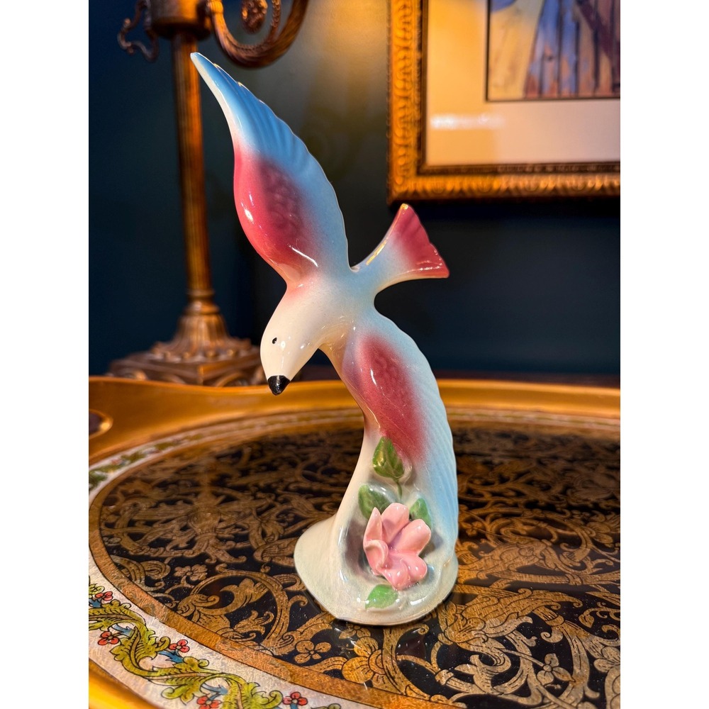 Mid‎ Century Morton Pottery Bird Figurine 8.5" Tall